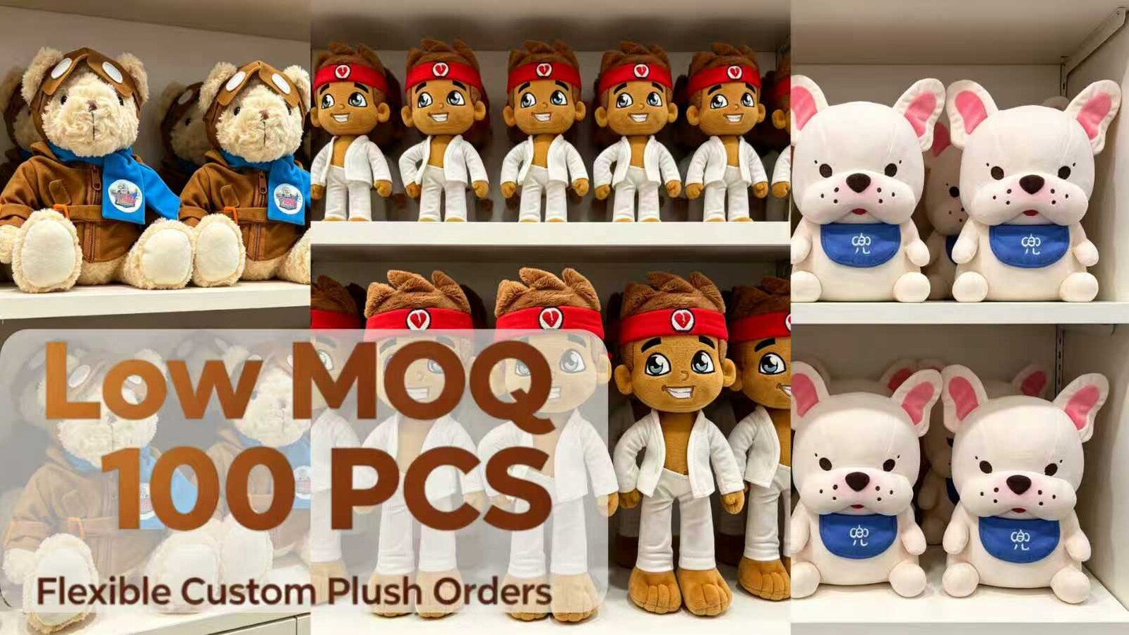 Low MOQ: 100 Pieces